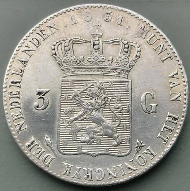 1831-Netherlands-3-Gulden